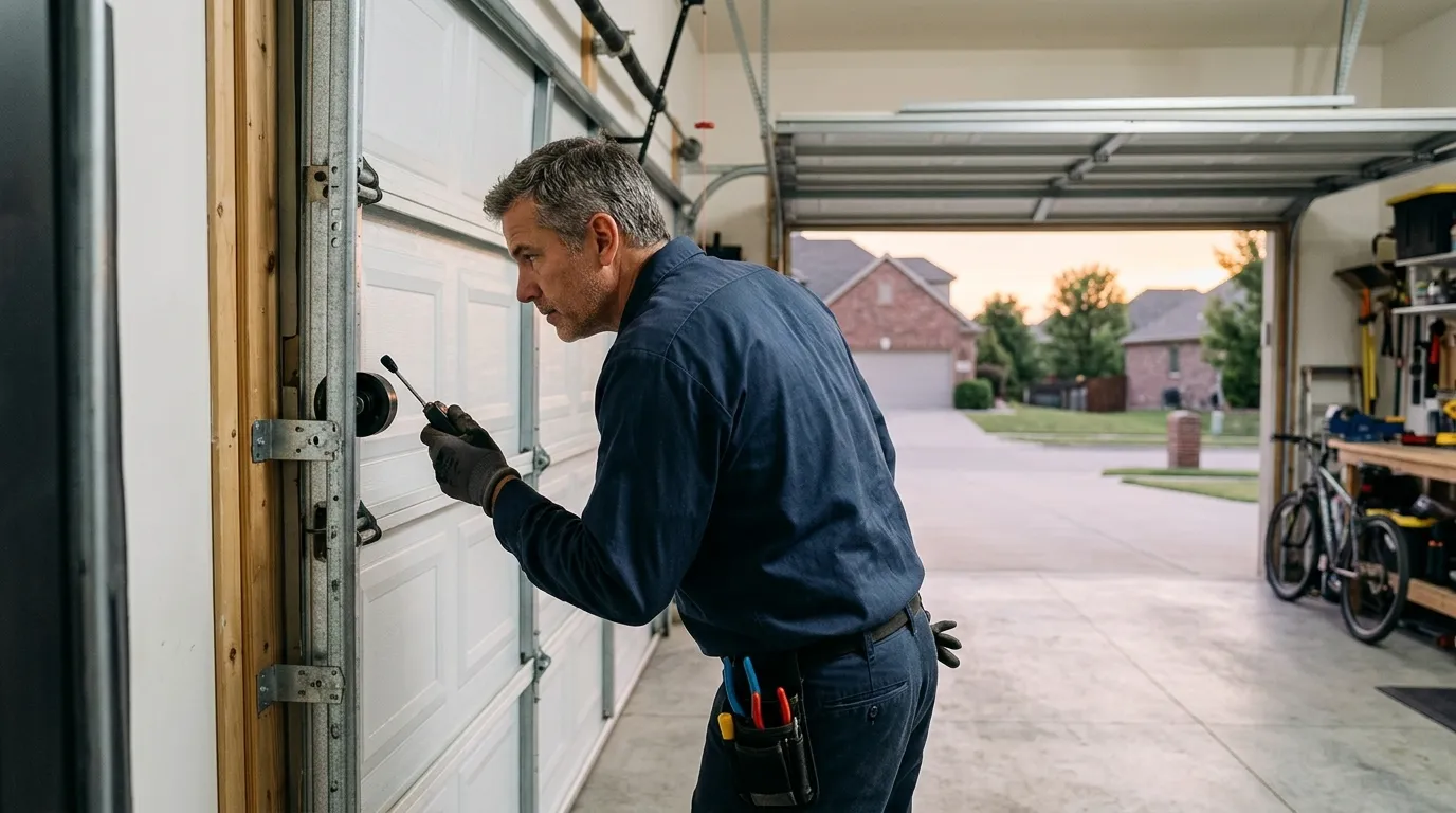 Commercial roll-up garage door