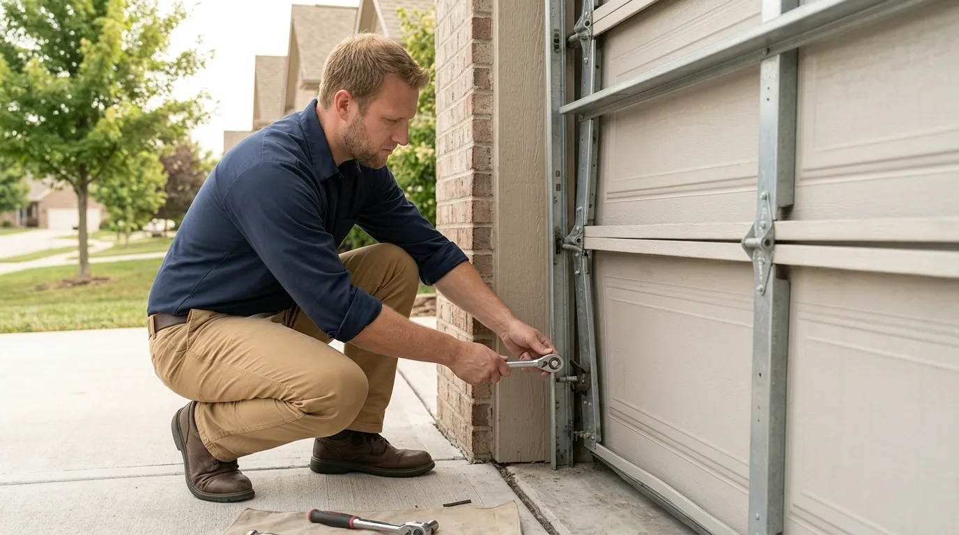 Carriage house garage door